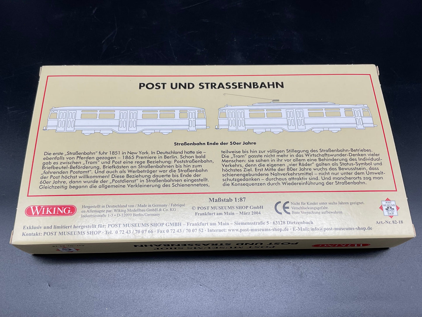 Wiking Post Museums Shop Post und Straßenbahn