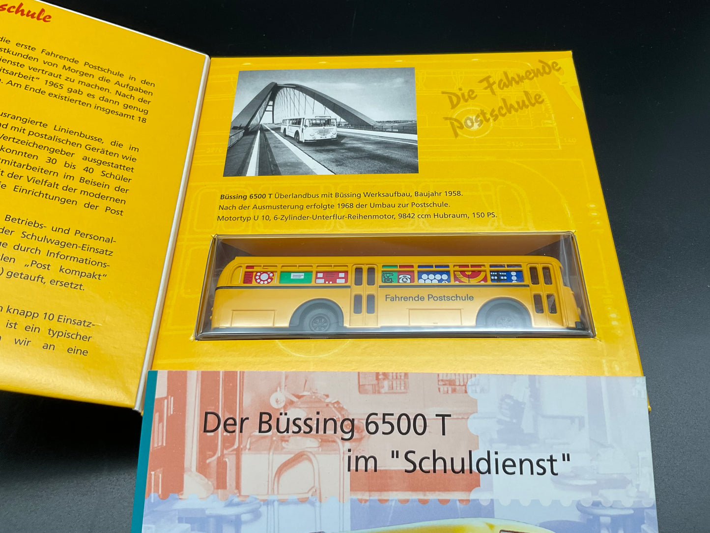 Brekina die fahrende Postschule Set