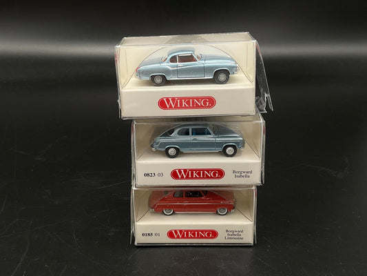 Drei Wiking Borgward Isabella Modelle