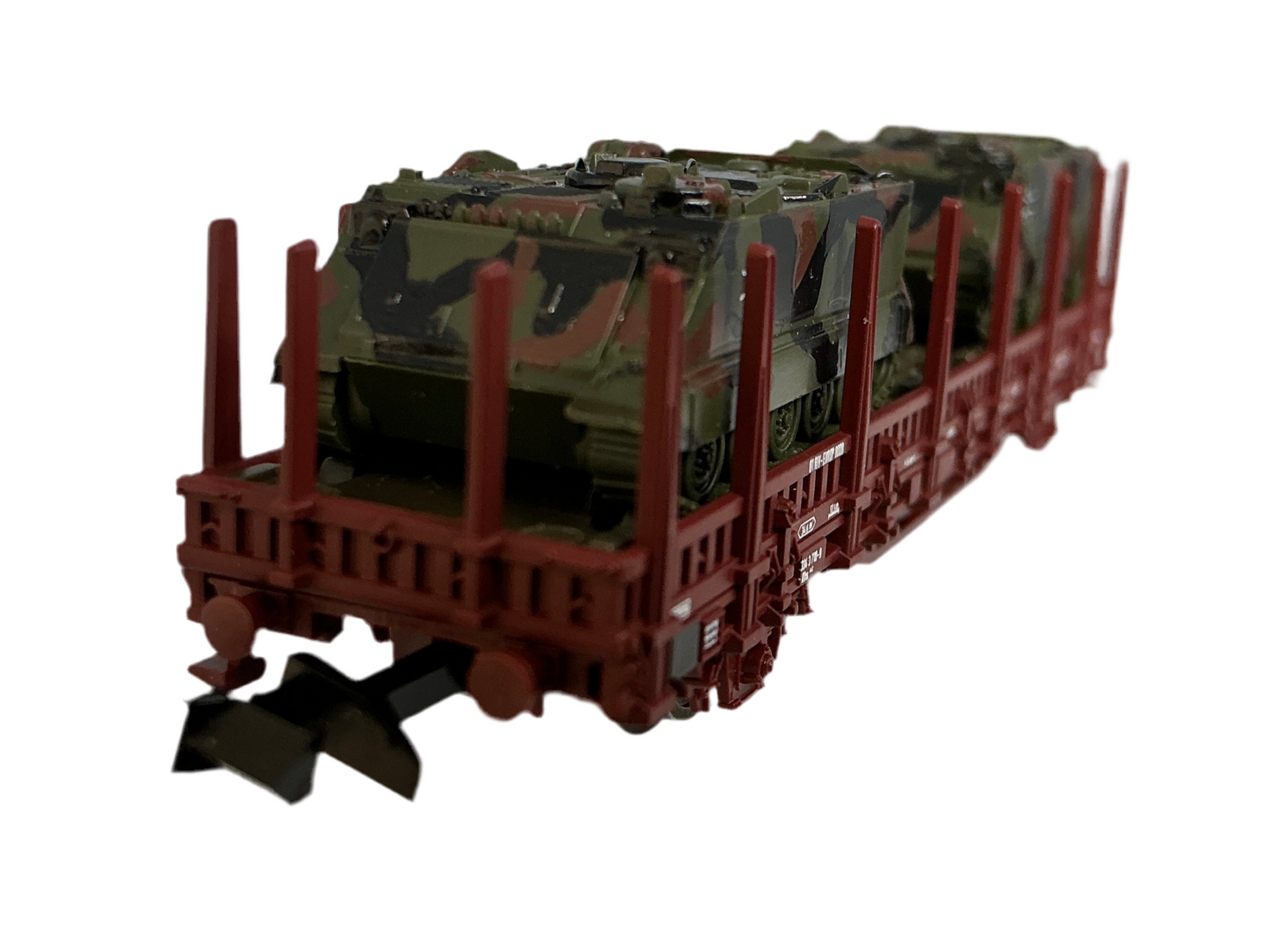 Güterwagen, Roco Rungenwagen mit Panzern