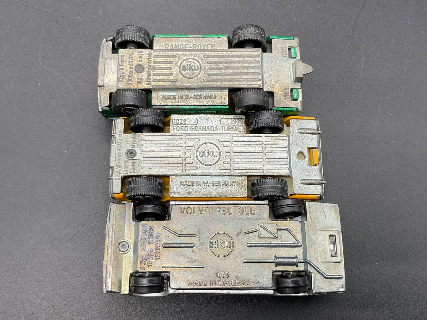 Siku Range Rover, Ford Granada-Tunier, Volvo 760 GLE