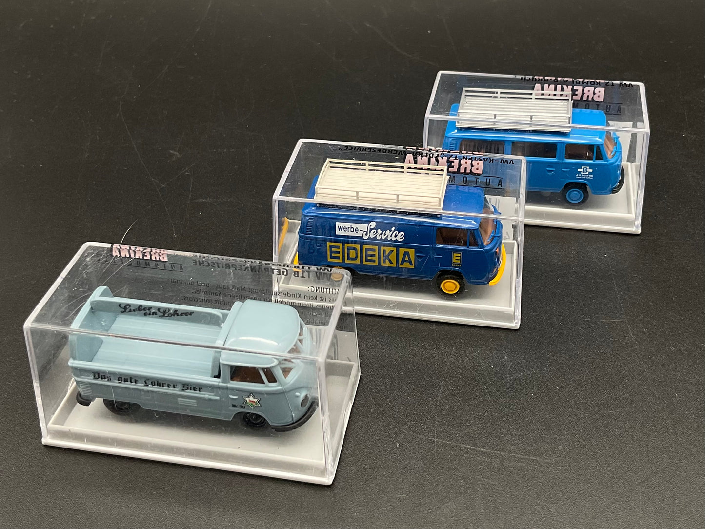 Drei Brekina VW Busse