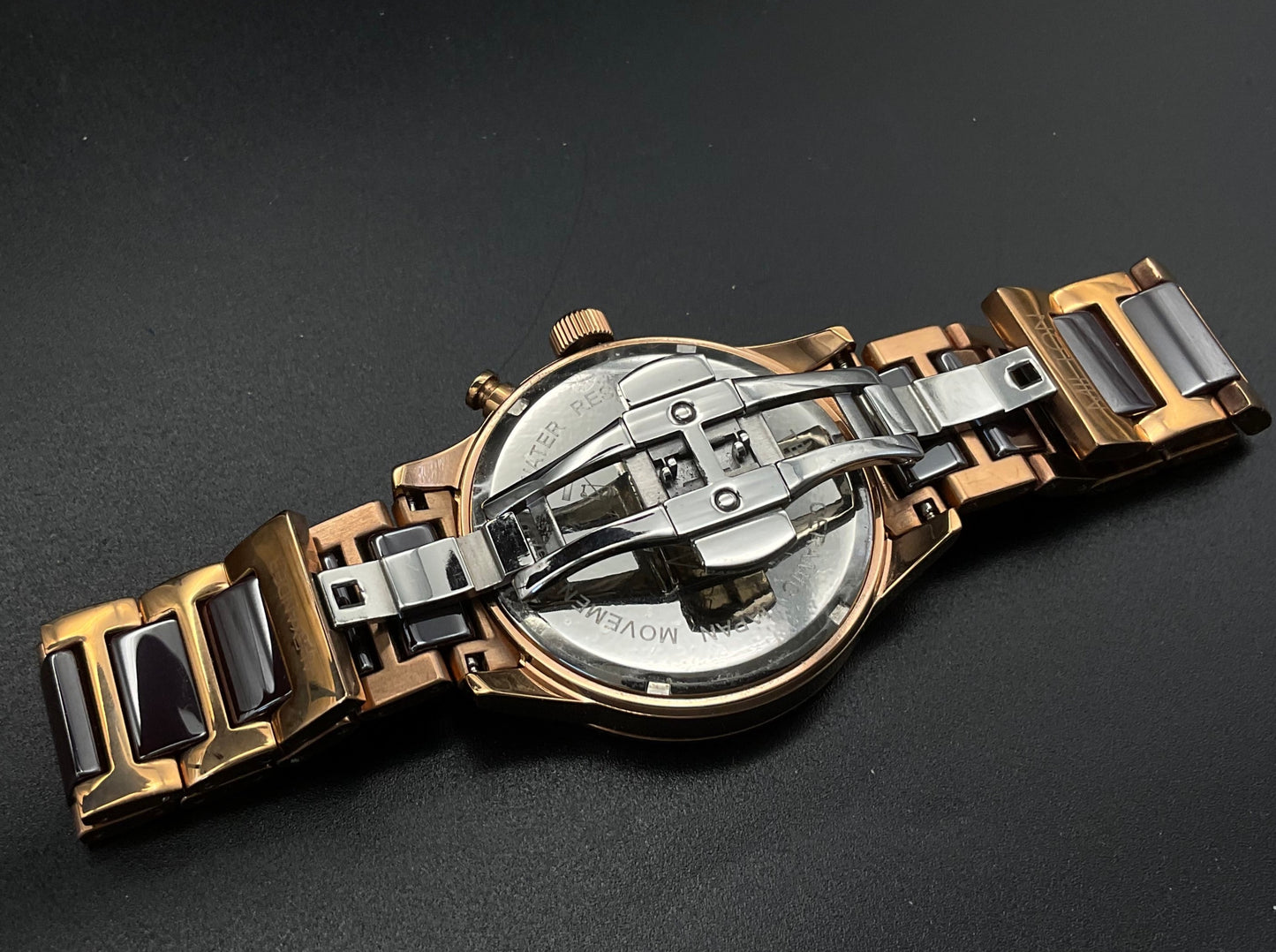 Braun-Roségoldene Alexander Milton Uhr