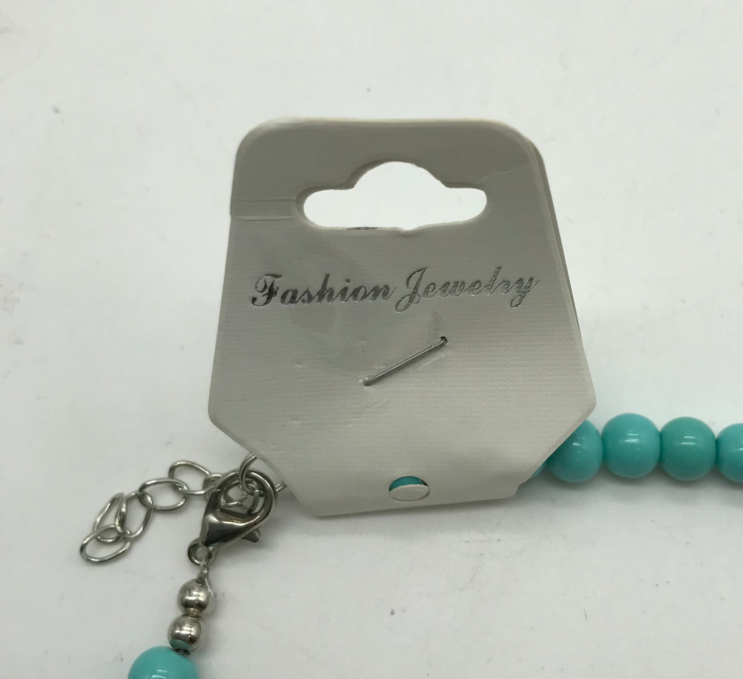 Statement Kette, Modeschmuck, türkis, silber, Blumenanhänger, Fashion Jewelry