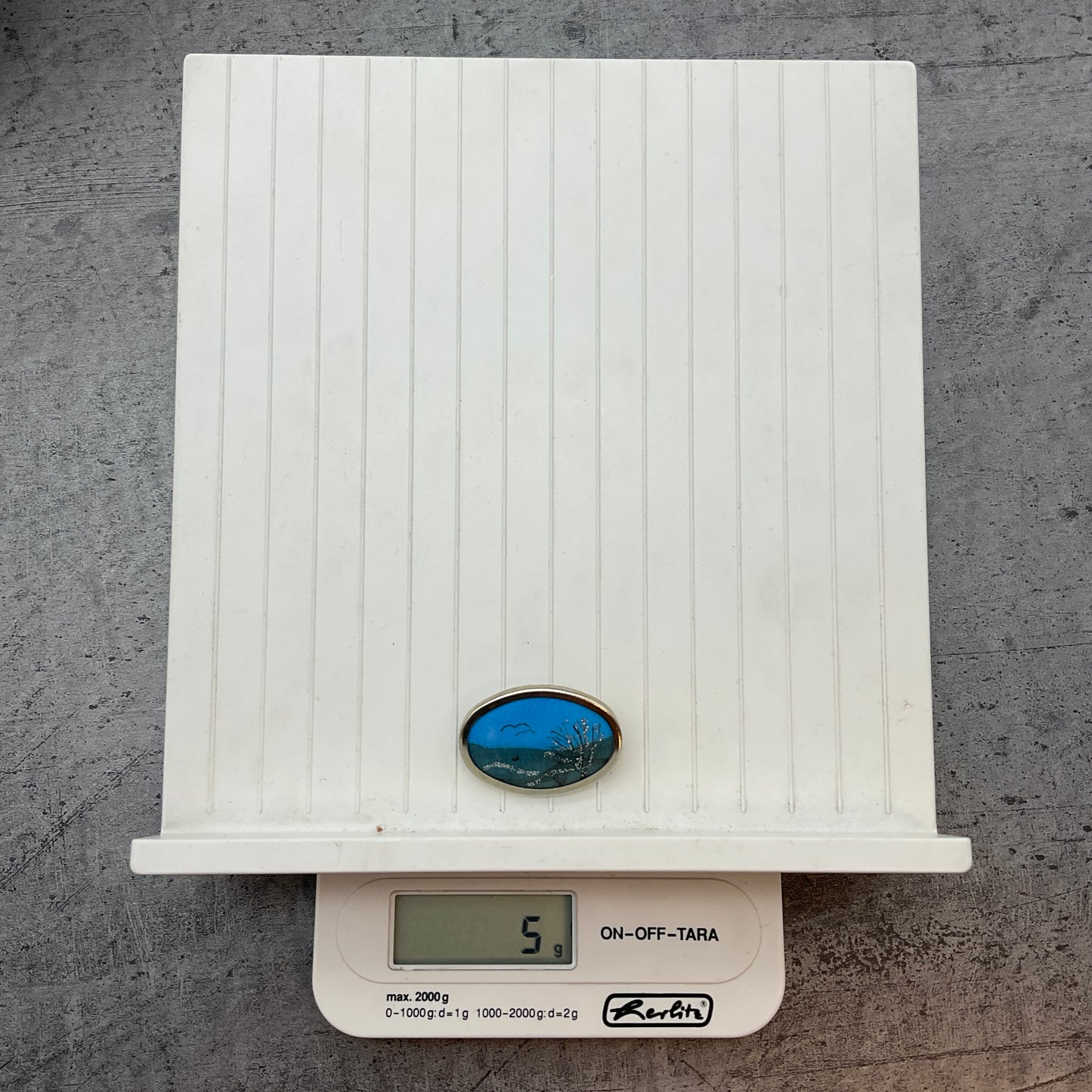 Modeschmuck Anstecker, Anhänger, Anstecknadel, Brosche, blau