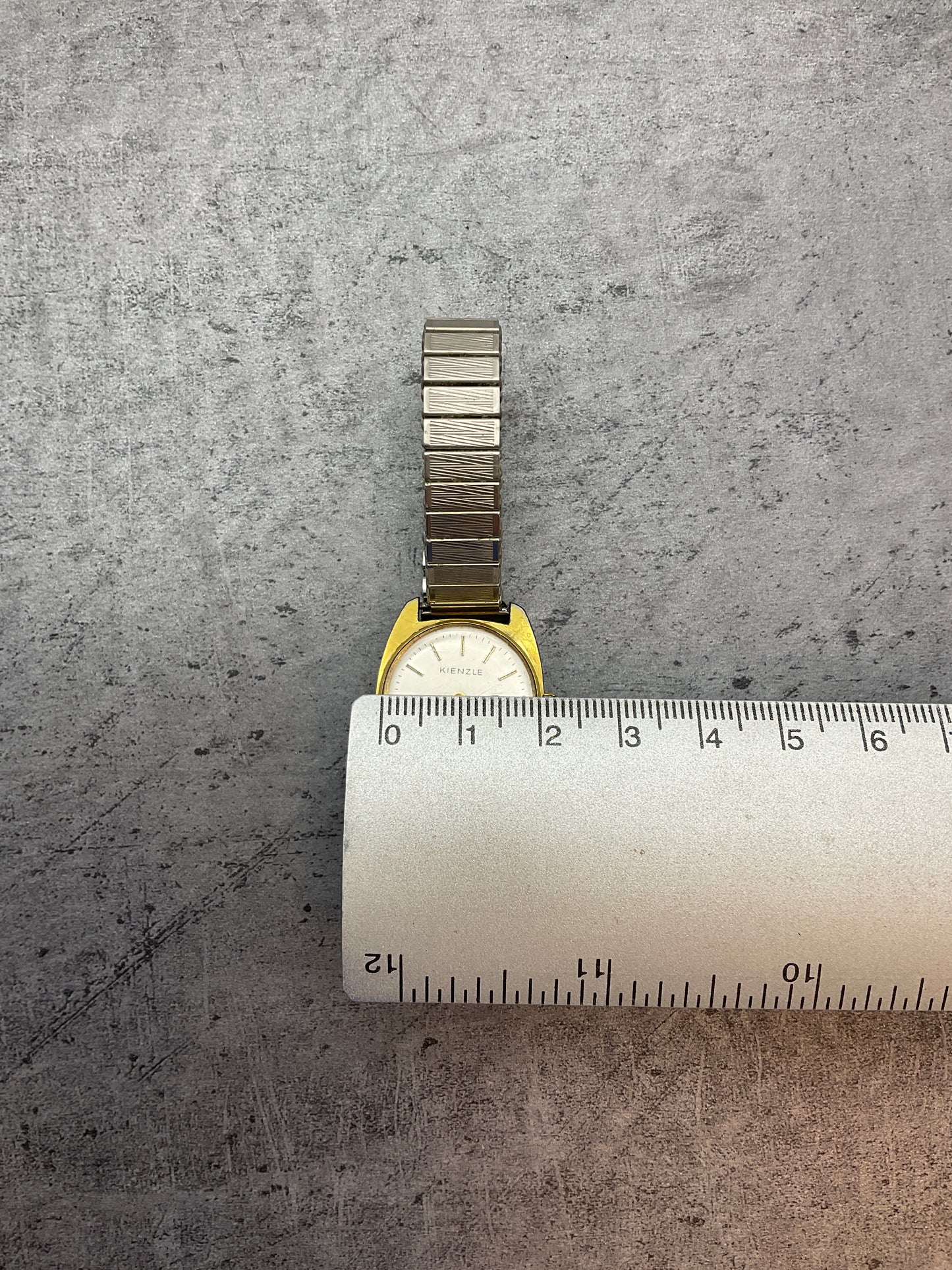 KIENZLE Damenuhr gold- und silberfarben, modernes Zifferblatt, Flexband,
