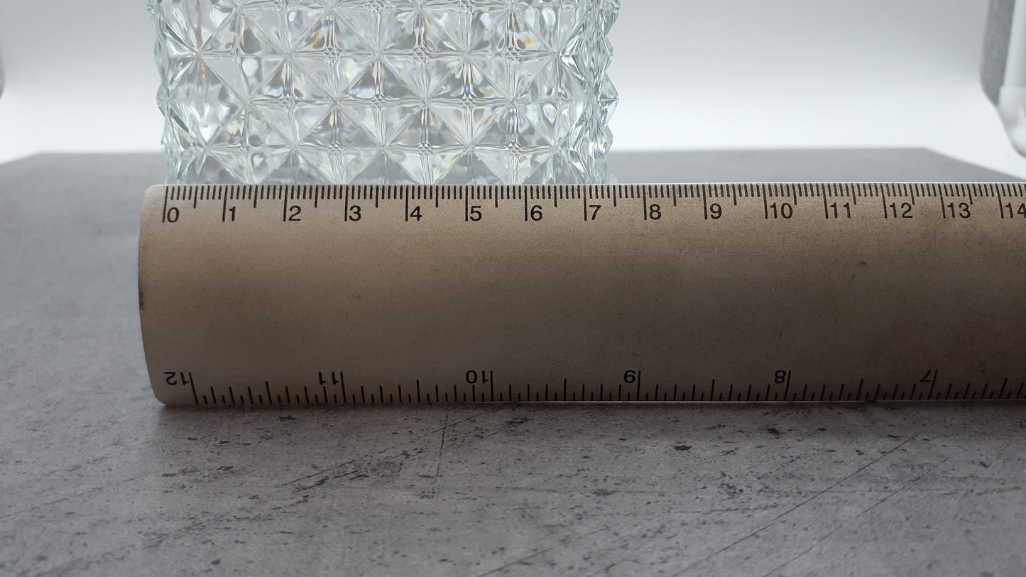 Bleikristall Karaffe aus Glas, Dekanter mit Verschluß, mit Glaskorken, Likör Flasche