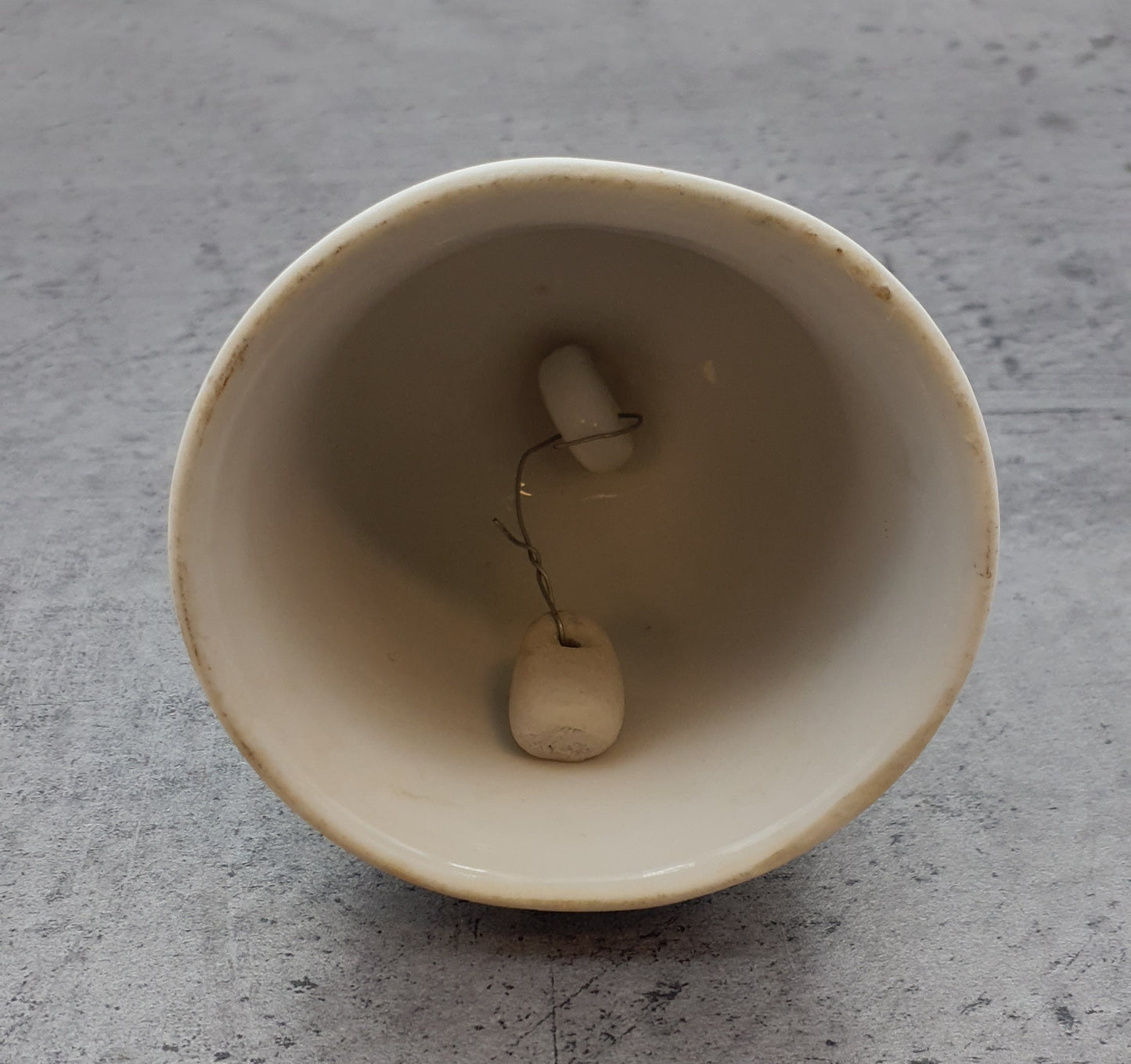 Porzellan Glocke, Obst Motiv und gold Verzierung