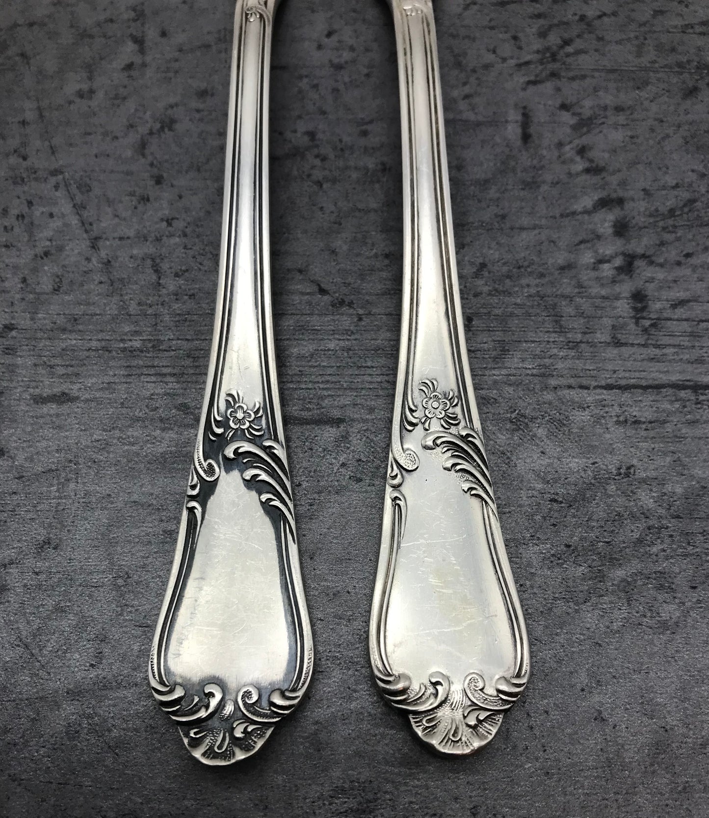 Fischbesteck, 4 Tlg., MFN 100er Silber, 2 Gabeln und 2 Messer