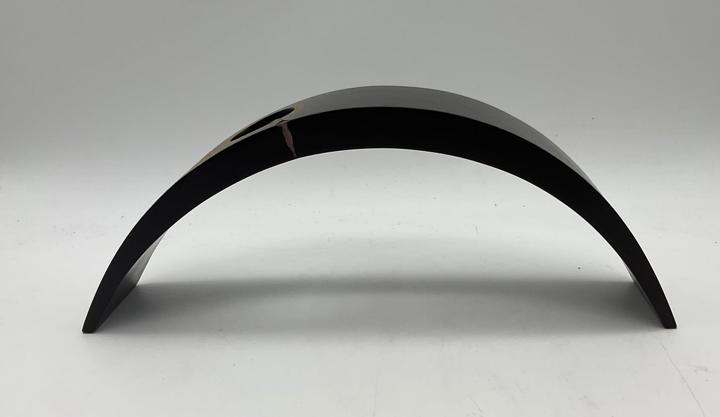 Weinflaschenhalter aus dunklem Holz, Flaschen Ständer,