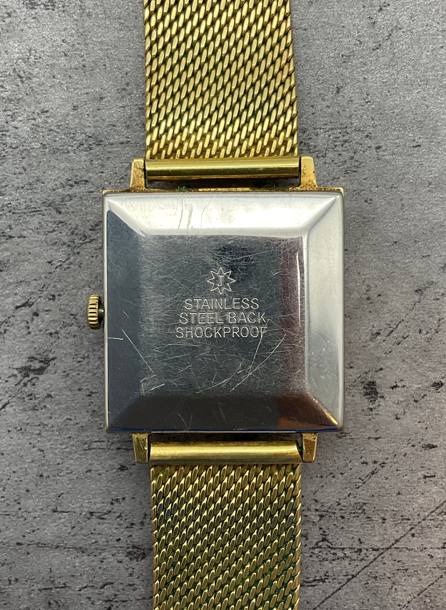 quadratische Junghans Armbanduhr 17 Jewels mit Sekundenanzeiger