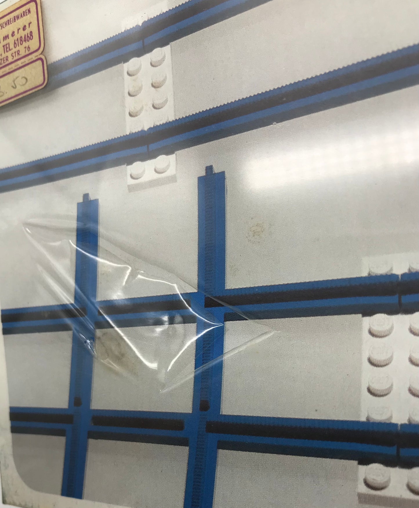 LEGO Eisenbahn Set 155 Blaue Schienen Kreuzungen