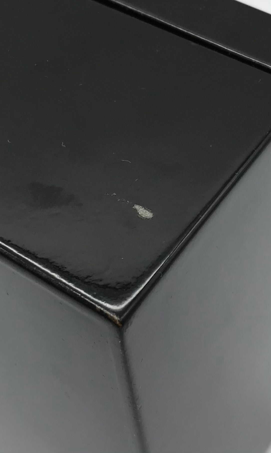 Schmuckkästchen schwarz Lack mit Perlmutt Blume