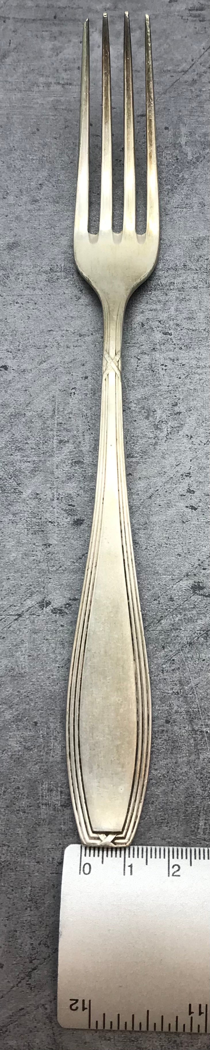 Besteck, Gabeln, 4 Stk. 90er versilbert