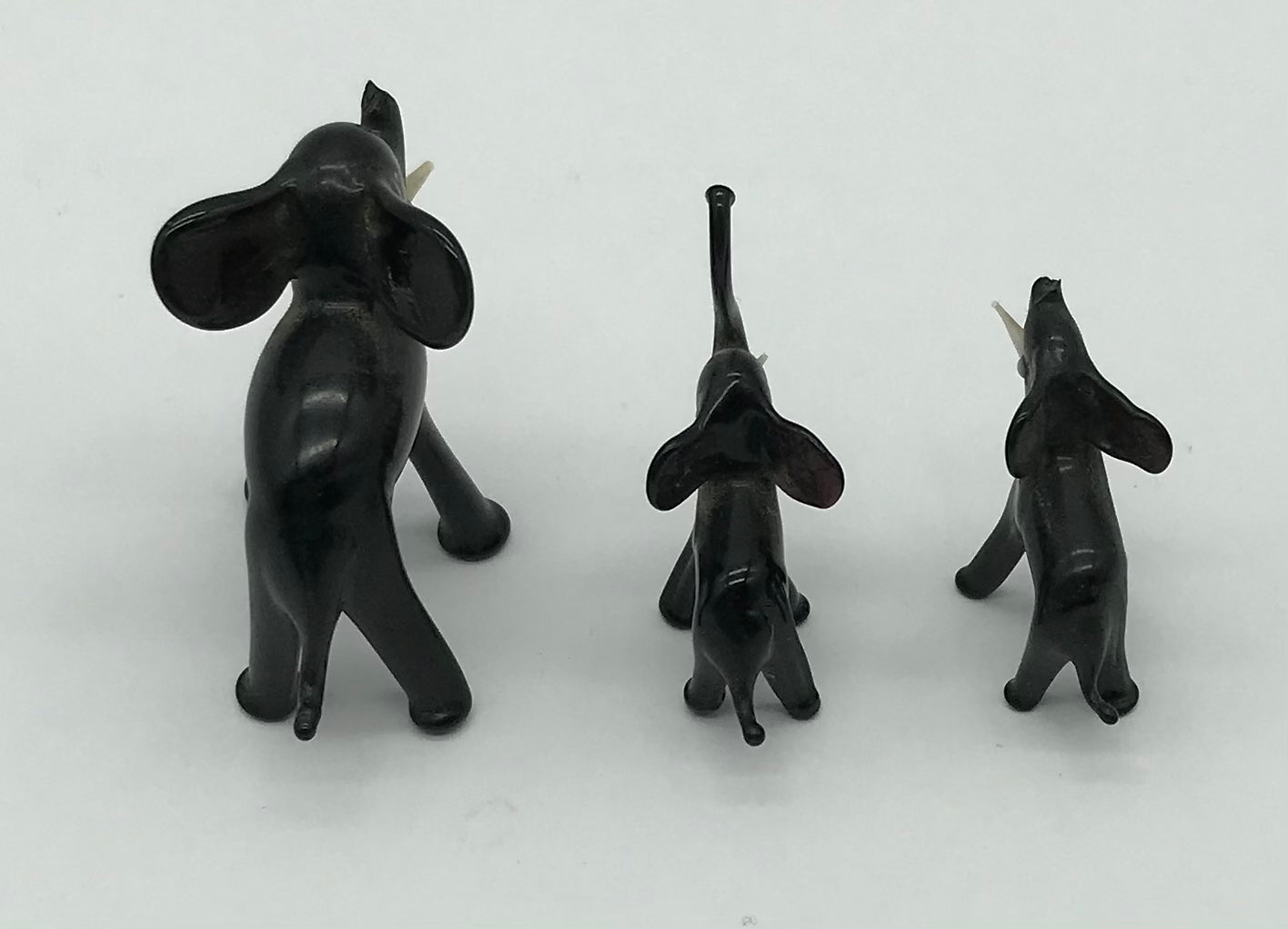 Elefanten Familie, 2 klein, 1 groß, Dekoration, Setzkasten, Vitrine
