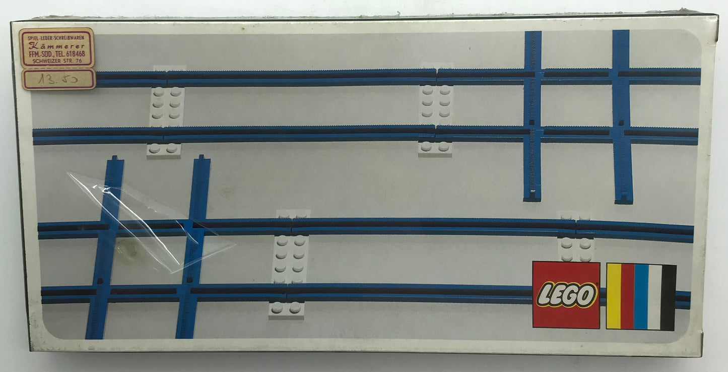LEGO Eisenbahn Set 155 Blaue Schienen Kreuzungen