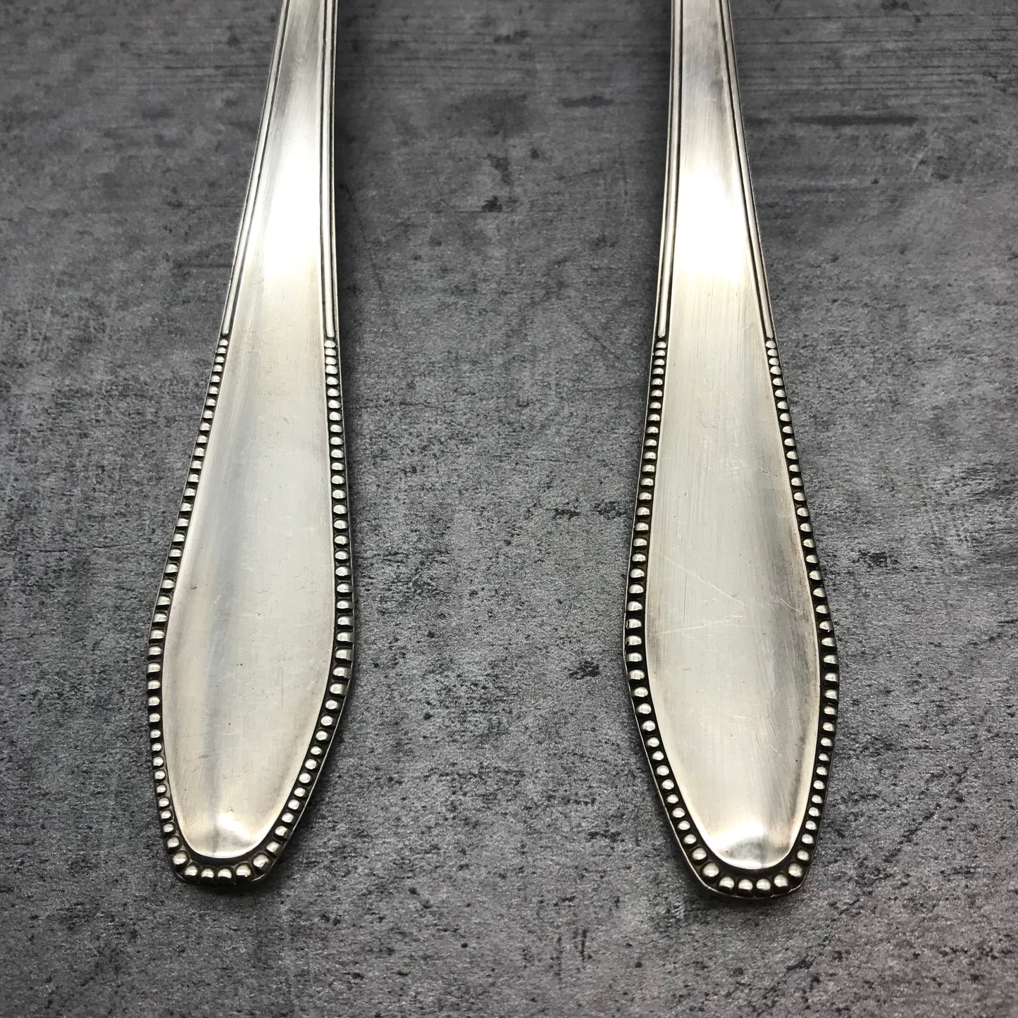 2 Stk. Esslöffel, Löffel, 60er versilbert