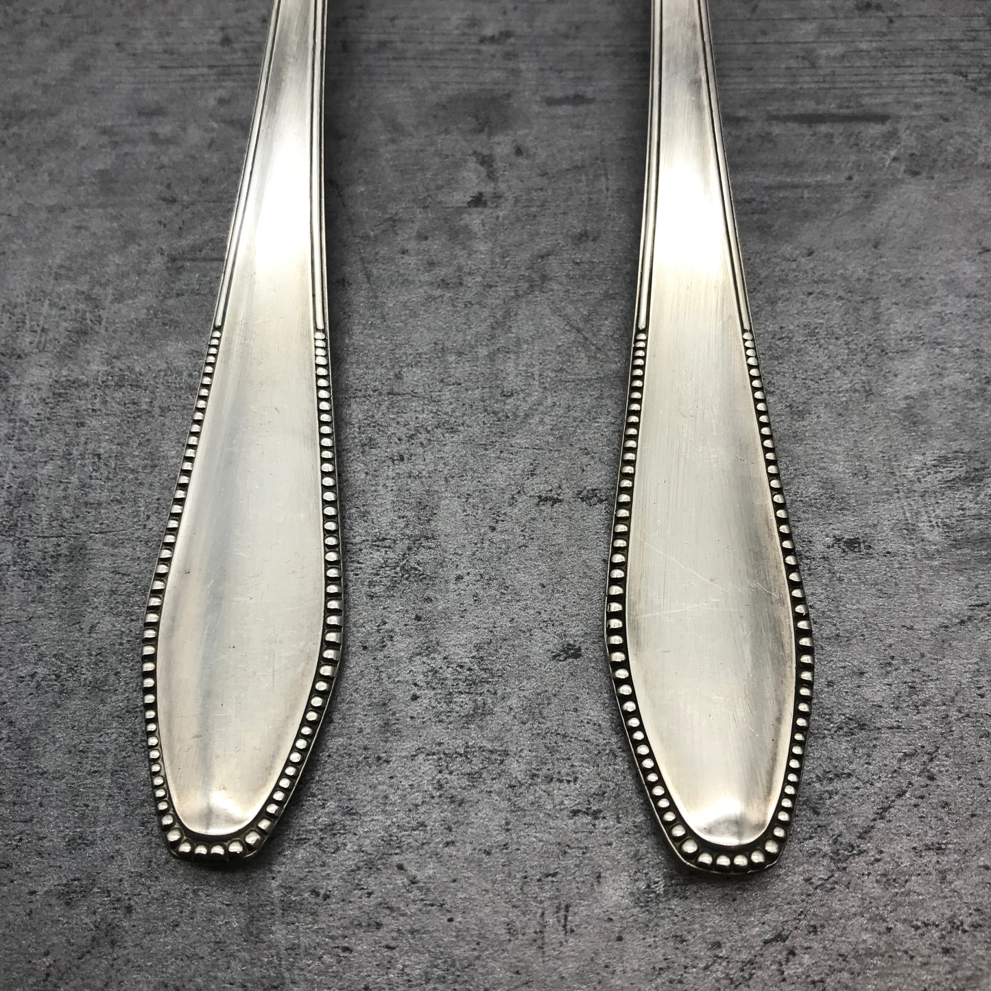2 Stk. Esslöffel, Löffel, 60er versilbert