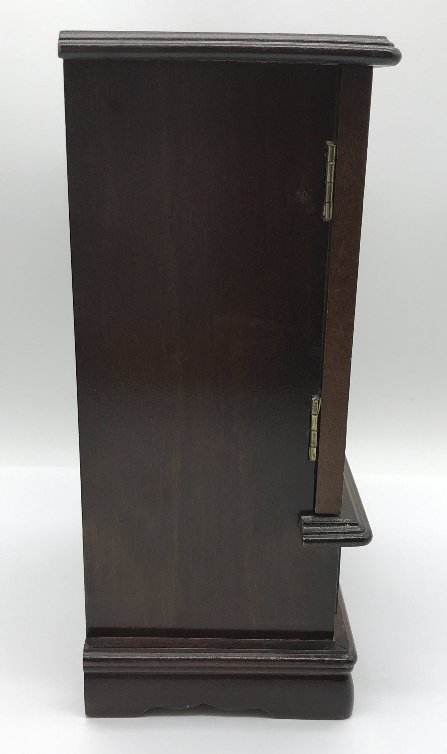 Schmuck Kästchen Vitrine Schränkchen Schatulle Holz Metall Beschläge