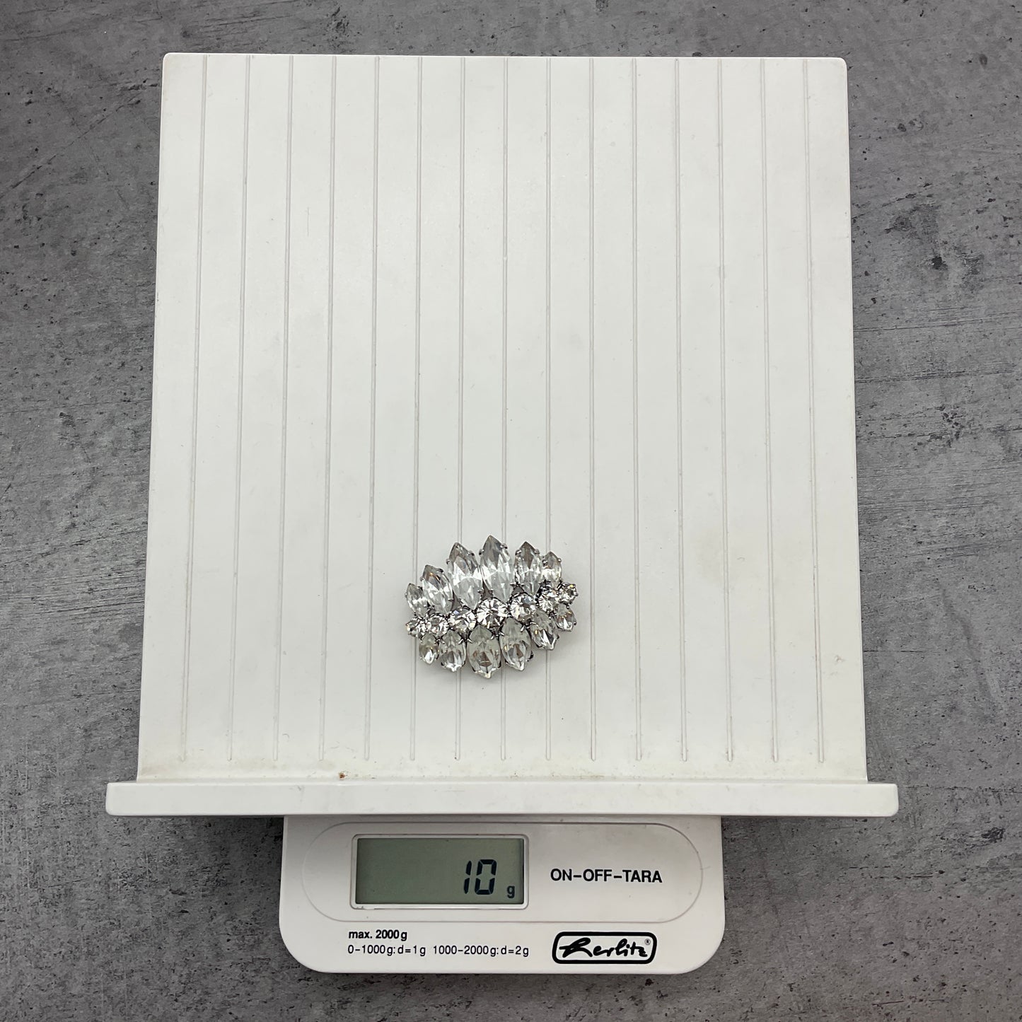 Modeschmuck Anstecker, Anhänger, Anstecknadel, Glitzer Brosche