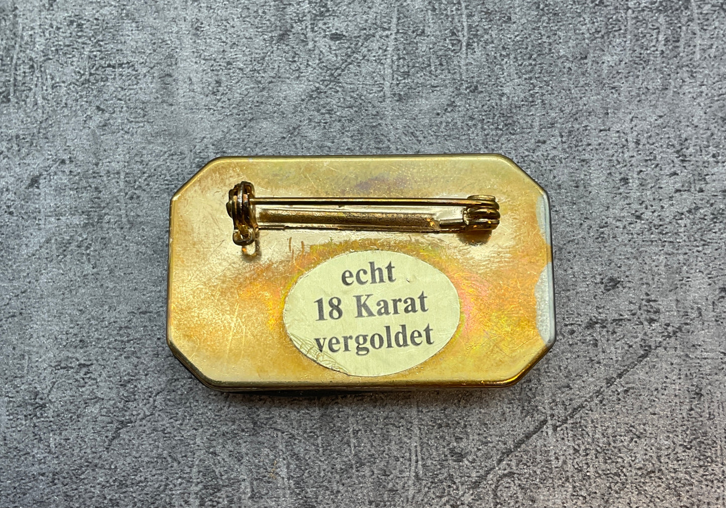 Modeschmuck Anstecker, Anhänger, Anstecknadel, Brosche, Skorpion Motiv, goldfarbend