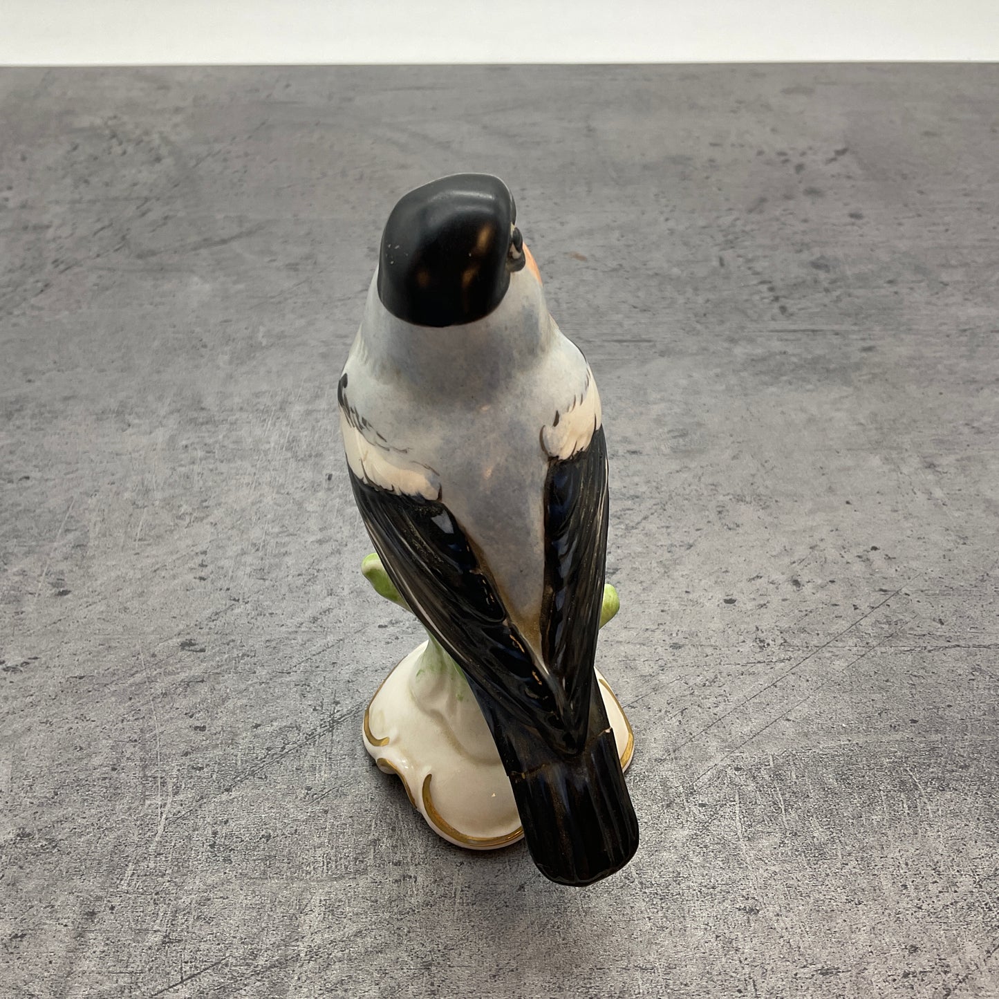 Rotkehlchen Vogel Dekoration Figur, Dresdner Porzellan