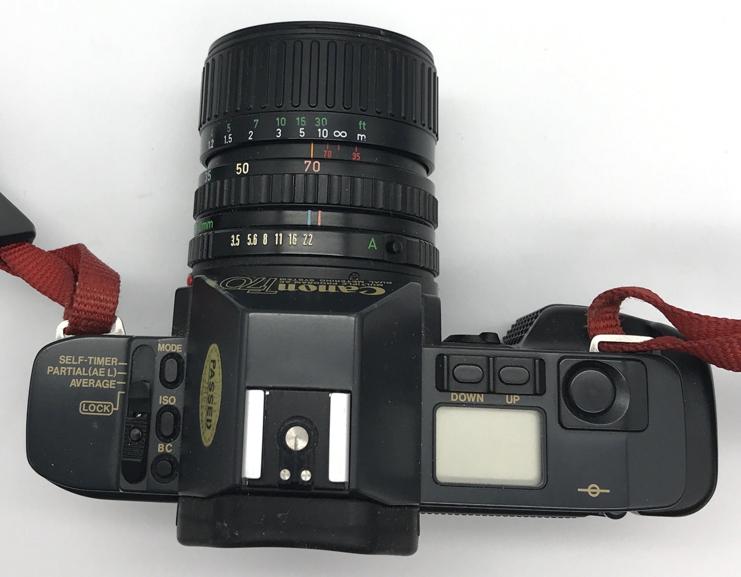 Canon T70 Spiegelreflexkamera schwarz mit viel Zubehör und Tasche