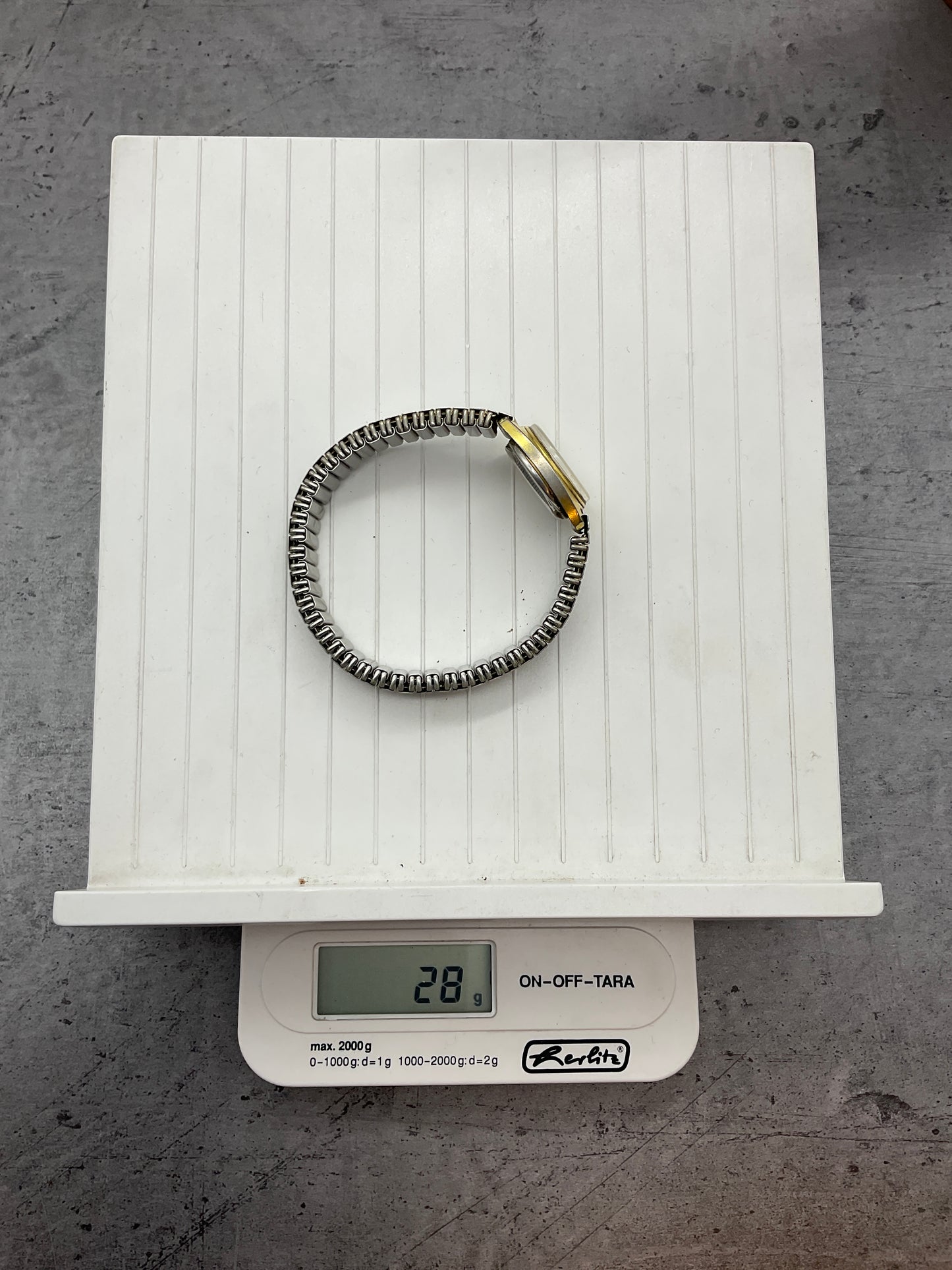 KIENZLE Damenuhr gold- und silberfarben, modernes Zifferblatt, Flexband,