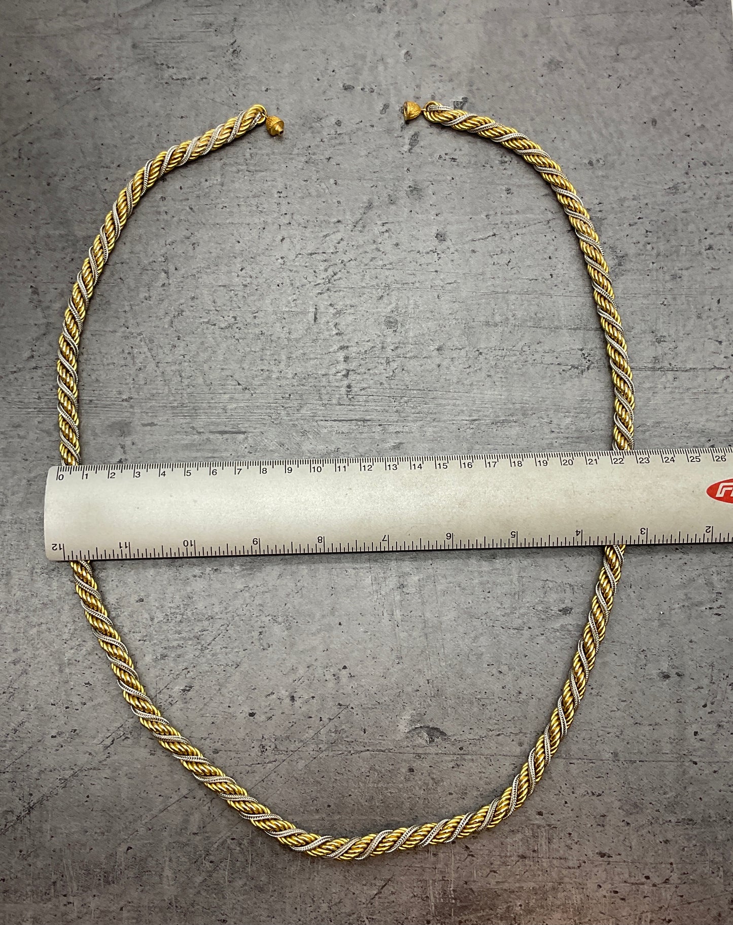 Statement Kette, Modeschmuck, silber und goldfarben,