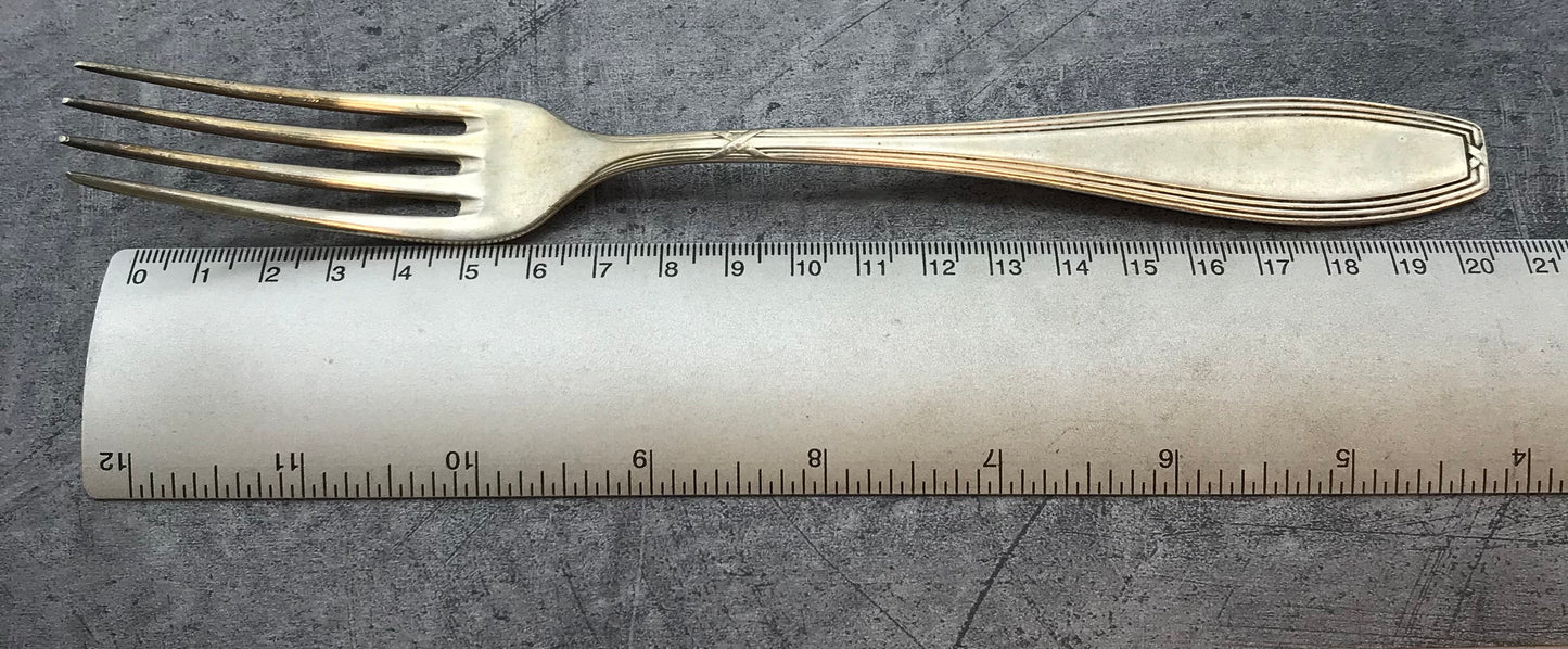 Besteck, Gabeln, 4 Stk. 90er versilbert