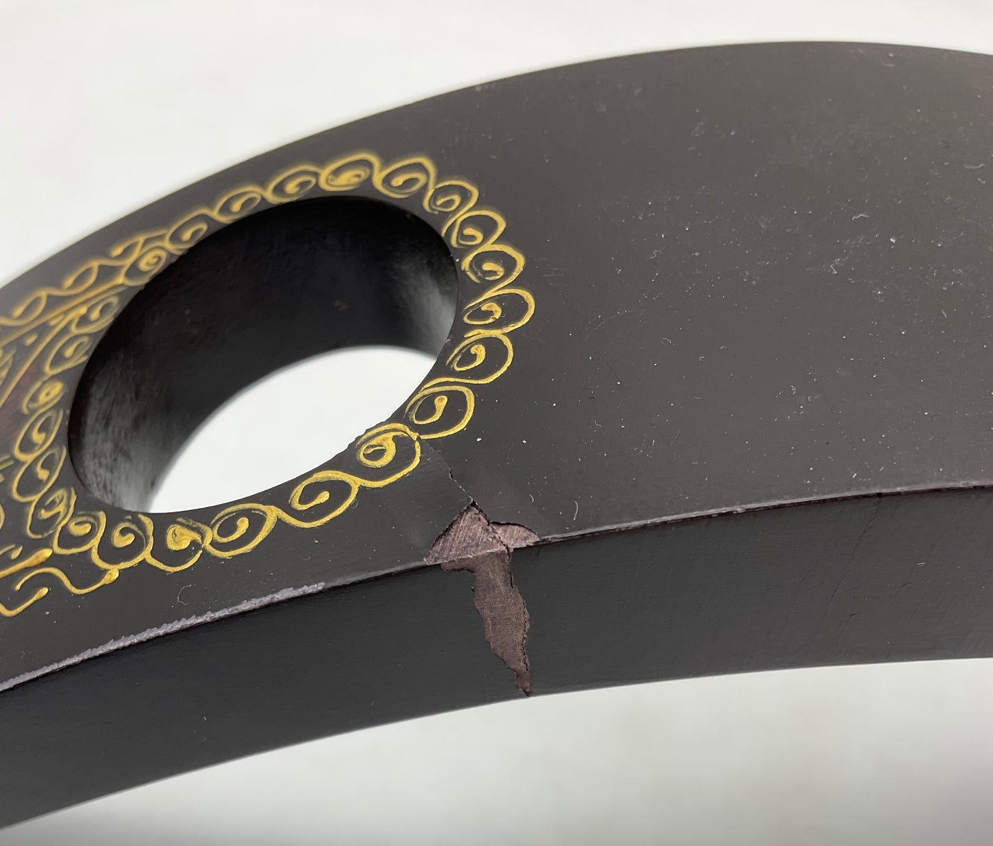 Weinflaschenhalter aus dunklem Holz, Flaschen Ständer,