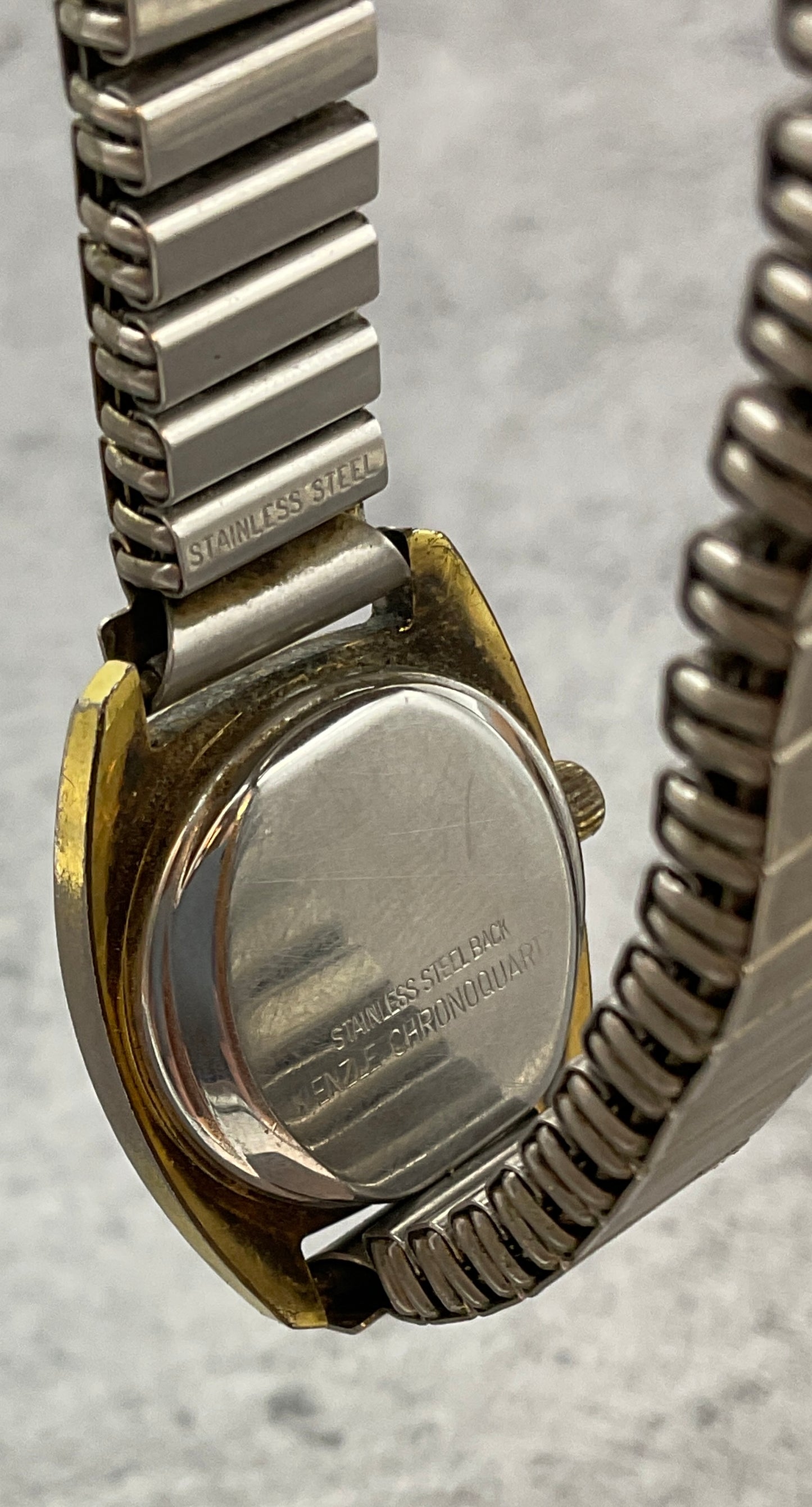 KIENZLE Damenuhr gold- und silberfarben, modernes Zifferblatt, Flexband,