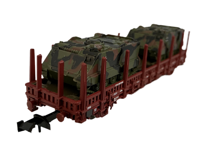 Güterwagen, Roco Rungenwagen mit Panzern