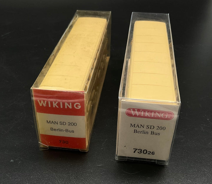 Zwei Wiking MAN SD 200 Berlin Busse