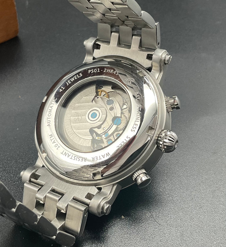 Silber-Blaue PortaS Uhr