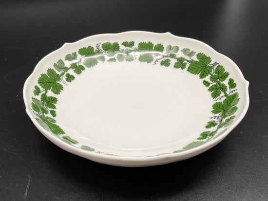 Porzellan Schale in grün-weiß