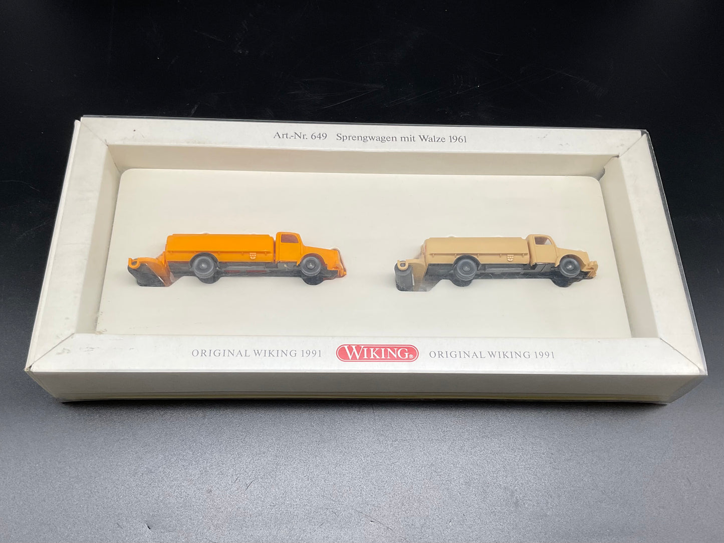Wiking Sprengwagen mit Walze 1961