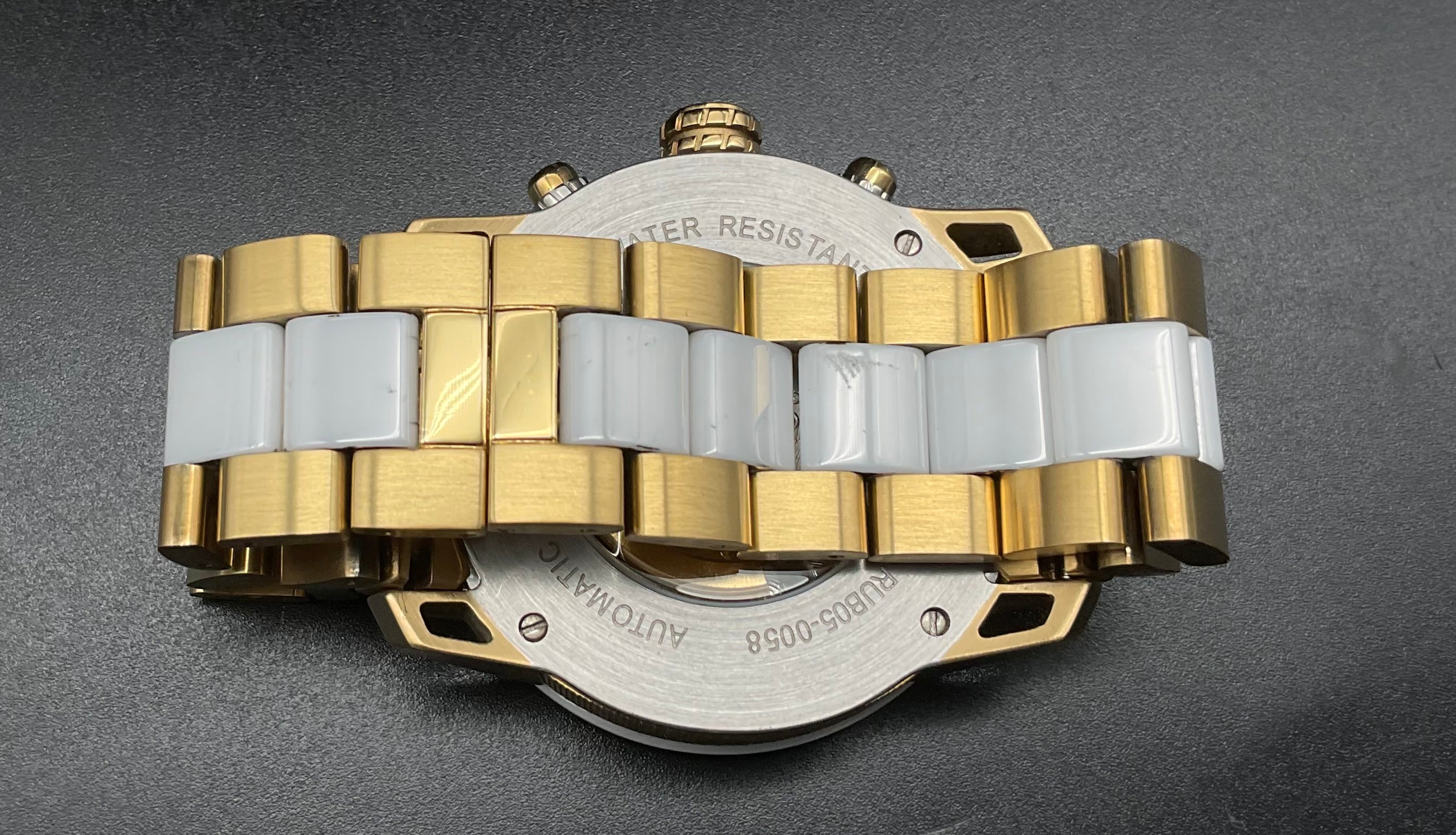 Gold-weiße Raoul U. Braun Uhr