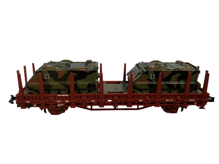 Güterwagen, Roco Rungenwagen mit Panzern