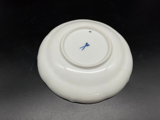 Porzellan Schale in grün-weiß