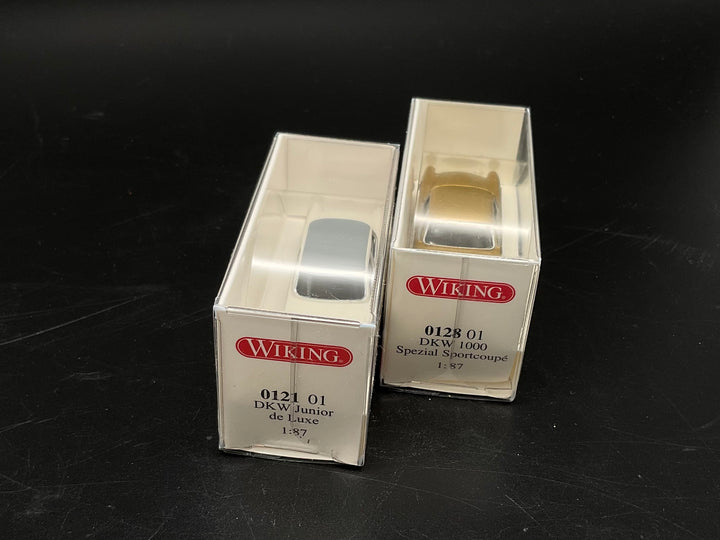 Zwei Wiking DKW Modelle