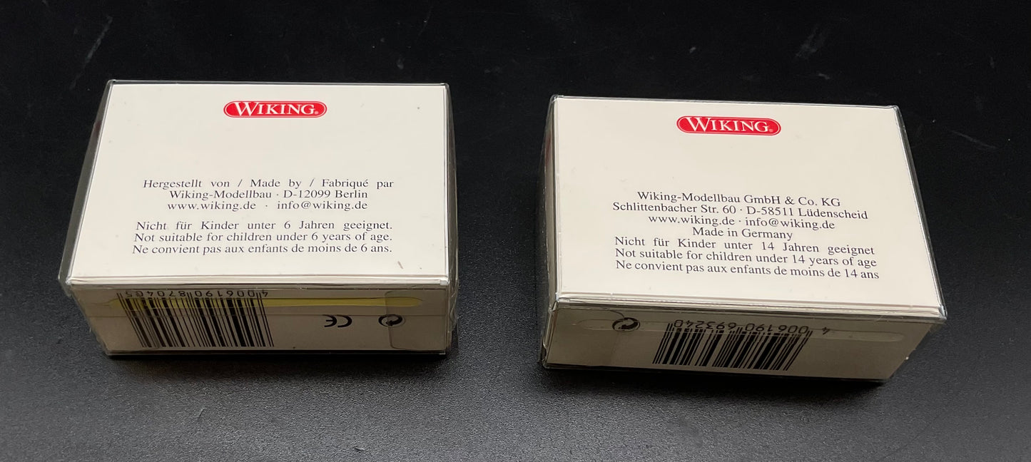 Zwei Wiking Unimogs U 411