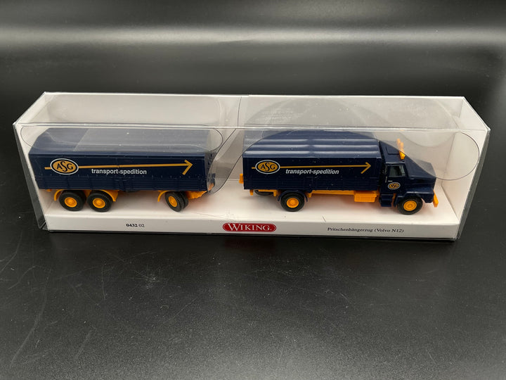 Wiking Pritschenhängerzug