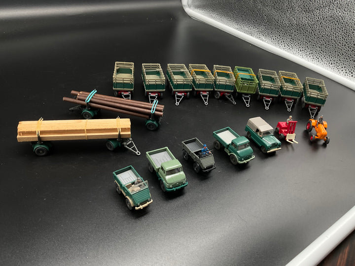 Wiking Fahrzeuge mit Anhänger