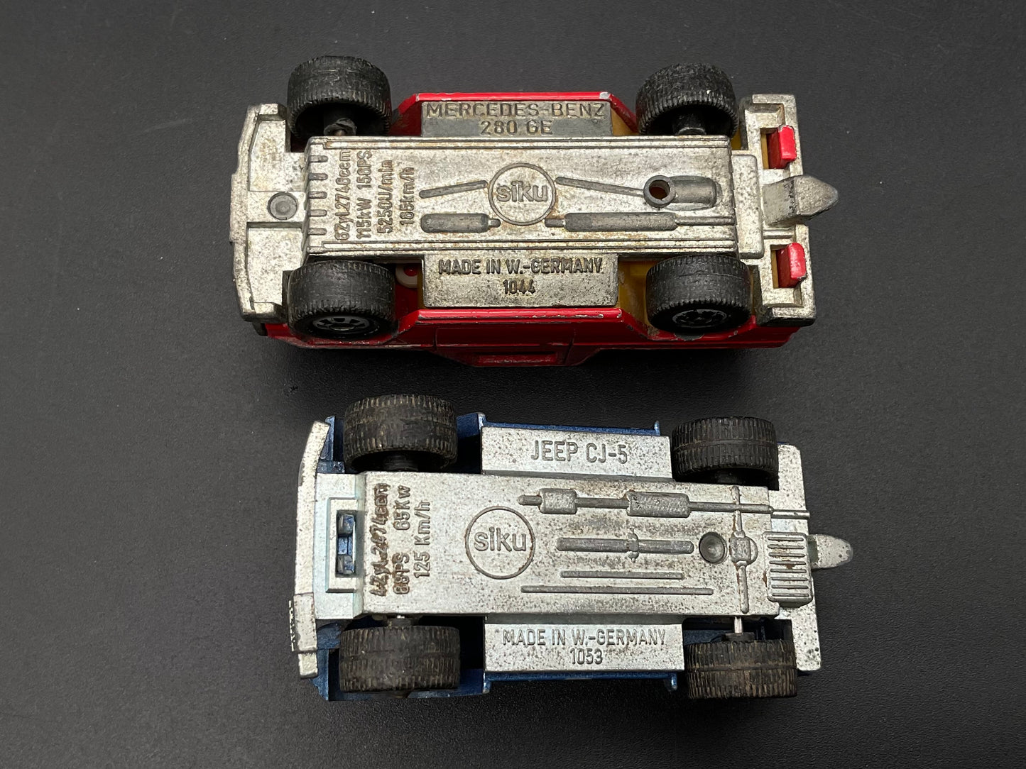 Siku Mercedes Benz 280 GE und Jeep CJ-5