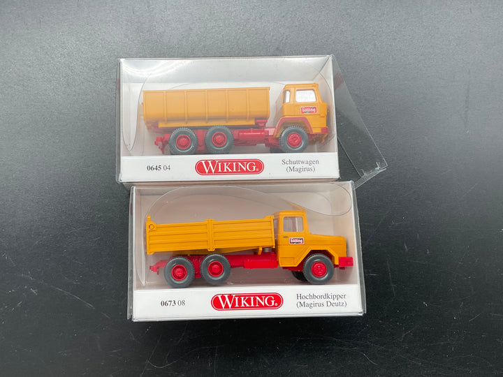 Zwei Wiking Modelfahrzeuge