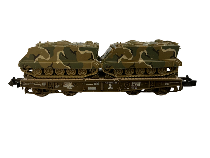 Güterwagen, Roco Rungenwagen mit Panzern