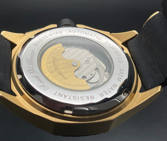 Gold-schwarze Raoul U.Braun Uhr