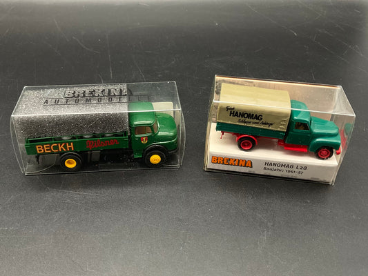 Hanomag L28 und Mercedes Benz Lastzug von Brekina