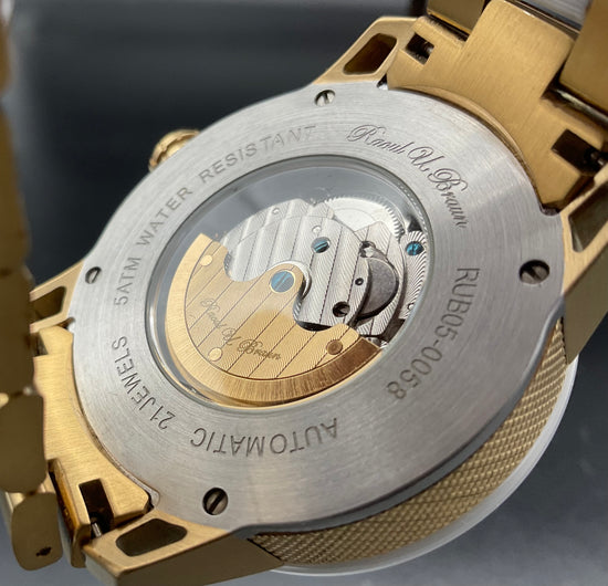 Gold-weiße Raoul U. Braun Uhr